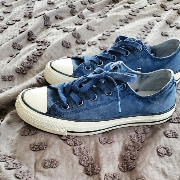 Distressed denim converse shoes Clearance
